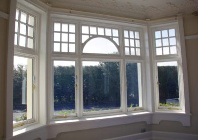 1904 bay window with curved colonial beads, double glazed